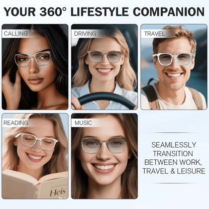 🔥 AI Interpretation Smart Glasses🕶️33-Language Translation, Photochromic Lenses, AI Chat & Hands-Free Audio